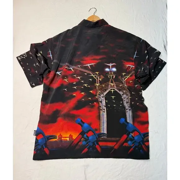 Vintage Dragonfly PINK FLOYD THE WALL Men’s shirt all over print , size XL